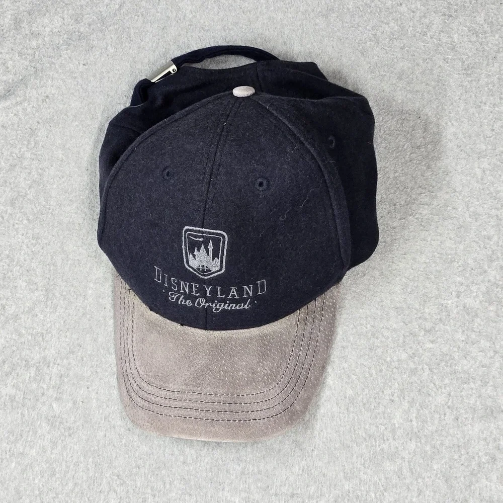 Disneyland Resort Men Baseball Cap OS Navy Curved Buckle Embroidered Strapback